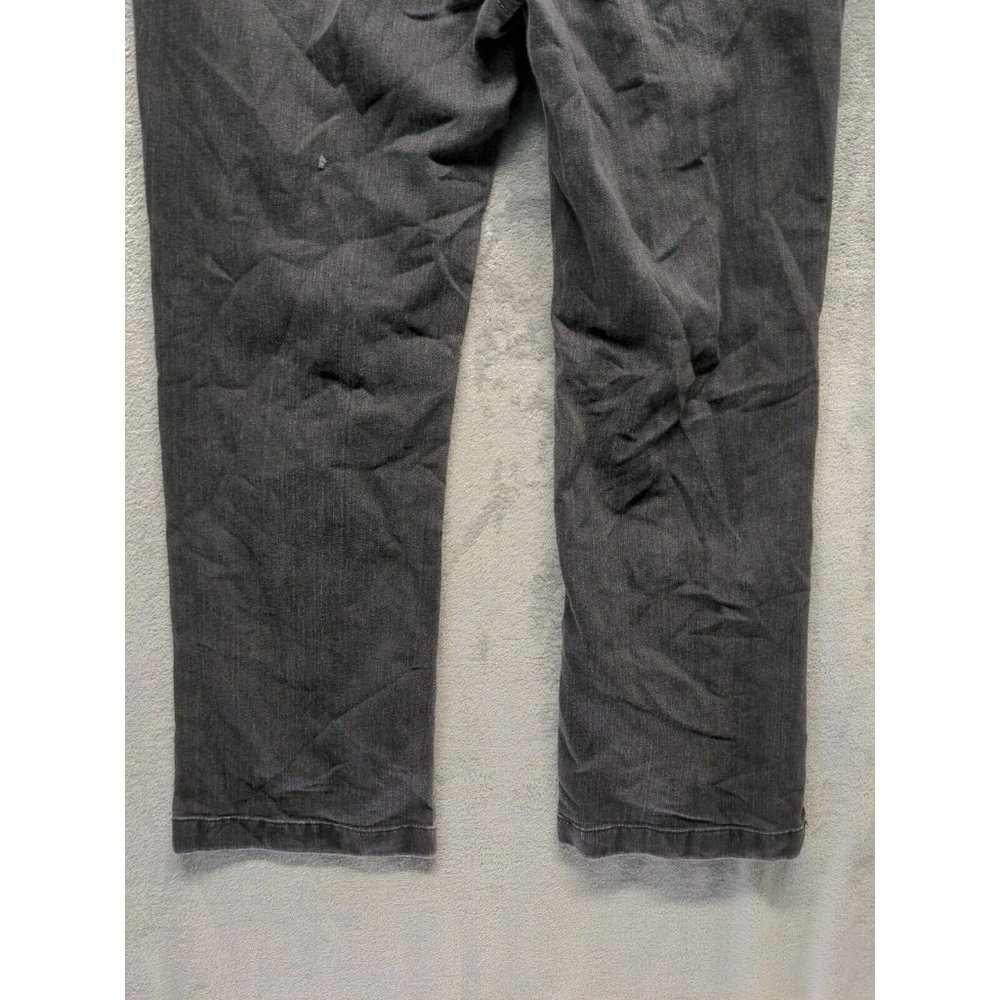 WHITE HOUSE BLACK MARKET Women Jean Mid Rise Straight Leg Charcoal W:35 L:29.5 - Picture 7 of 9